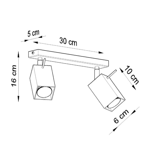 Loftlampe BRAVEA 2 Sort Pure Lume PU.0100