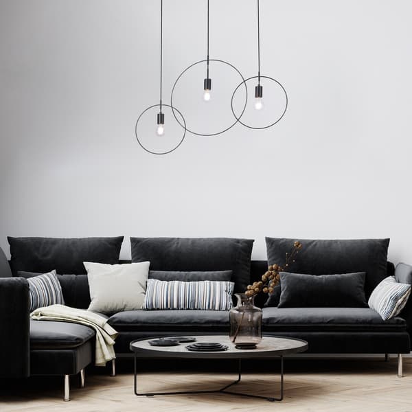 Pendellampe E27 3x40W mat sort 72019 Dilara Rabalux