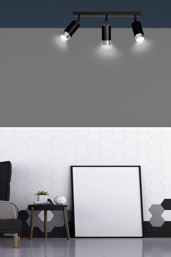 LOFTLAMPE Emibig 2xGU10 30W HIRO 2 BL/CHROME 964/2
