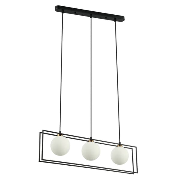 Italux Grosetta moderne sort lysekrone PND-53423-3-BK