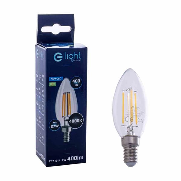 LED-pære 4W E14 neutral 4000K Eko-light EKZF0964