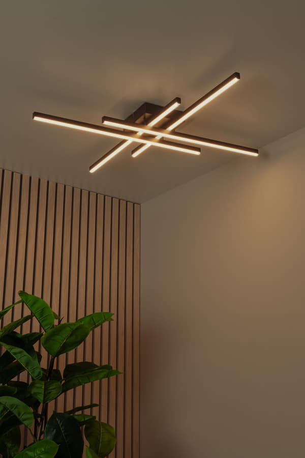 Moderne sort LED loftlampe 42W NOVAK Lucide