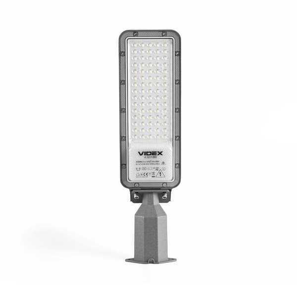 Gatubelysning modern grå resistent stark 5500lm LED 50W Videx