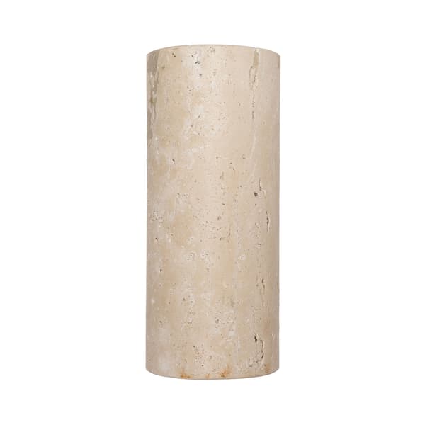 Moderne væglampe op-ned sort-beige rør travertin 2xGU10 20W TEK Maxlight