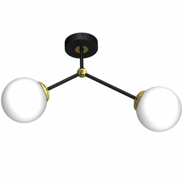 LED loftslampe Milagro JOY MLP7459 sort / guld