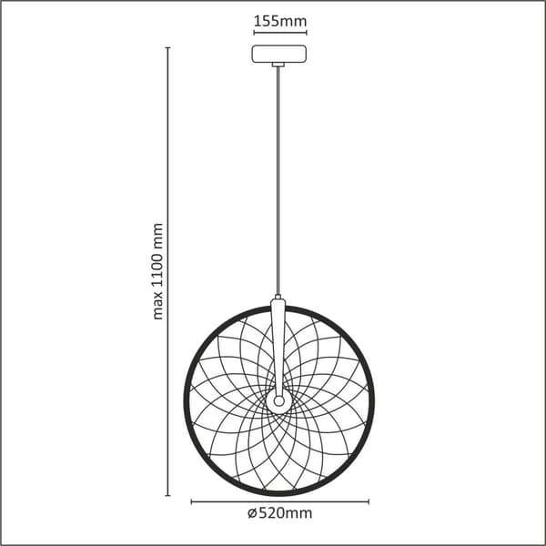 LED pendellampe 16W BICYKL 307552 Polux