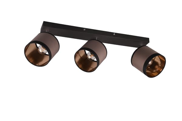 DAVOS loftlampe med tre spots sort 3xE14 10W RL
