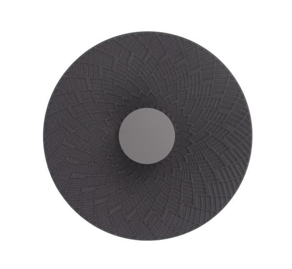 Dekorativ sort-brun rund LED 5W væglampe MISAKI Maxlight