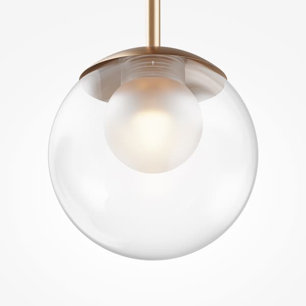 Hänglampa guld glaskula Ø15 cm Basic form 1xG9 20W Maytoni