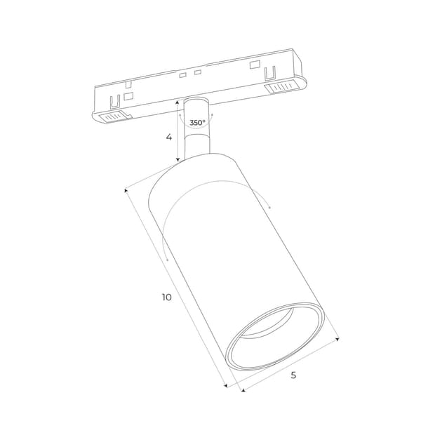 Magnetisk strålkastare ZIGBEE LED-system 9.4W 795lm 2700/5000K Maxlight