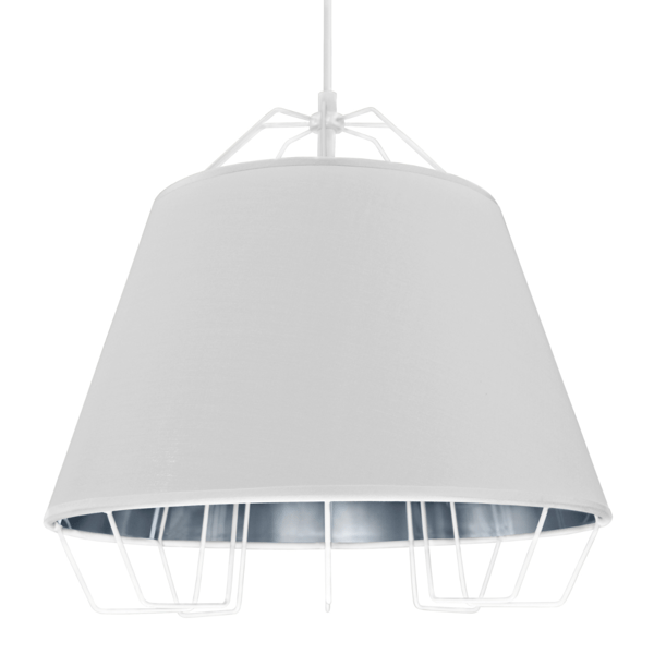 Hänglampa vit-silver E27 FALUN 307255 Polux