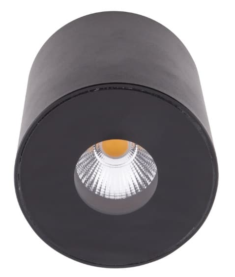 Moderni musta pyöreä kattospotti PLAZMA LED 13W C0151 Maxlight