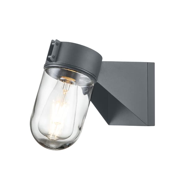 Utomhusvägglampa grå E27 40W Portofino Elstead