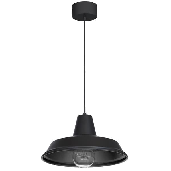 Luminex Class loft pendellampe sort 1xE27 15W