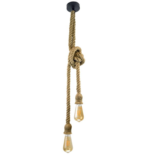 PRP E27x2 ROPE pendellampe 307613 Polux