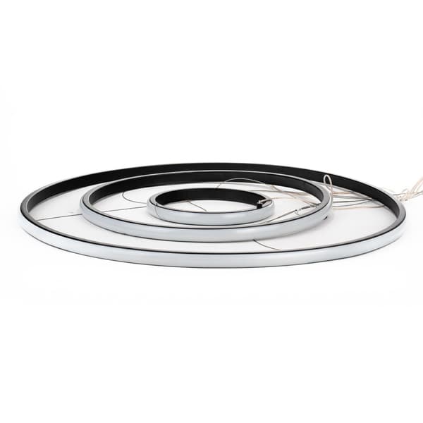 LED pendellampe 3 ringe 3000K sort V-TAC VT-7816-8017