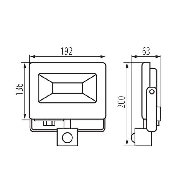 Kanlux ANTEM 50W 4000k model 33208 Sensor projektør