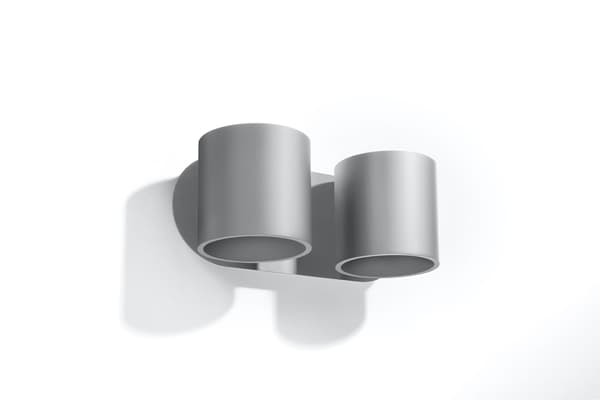 Seinävalaisin ORBIS 2 harmaa Sollux Lighting SL.0661