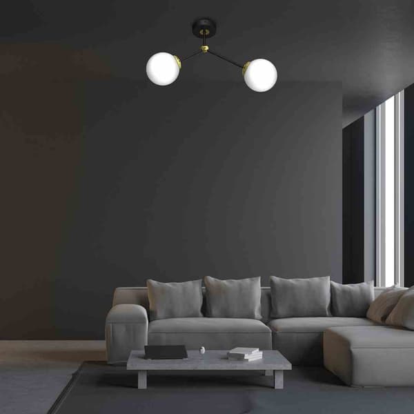 LED loftslampe Milagro JOY MLP7459 sort / guld