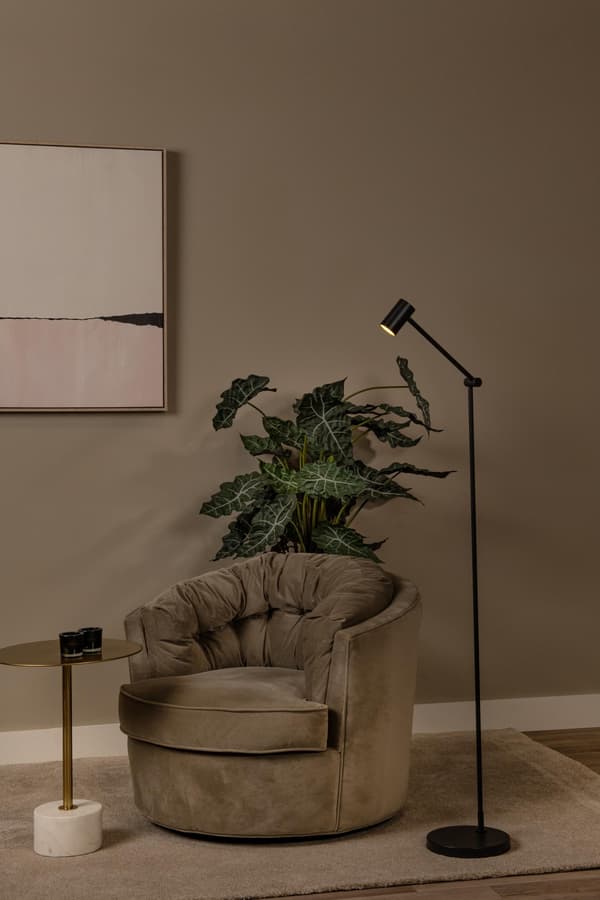 Gulvlampe moderne sort touch-dæmper LED 3W TIPIK Lucide