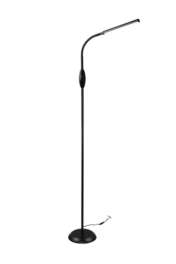 Moderne sort gulvlampe med fleksibel arm LED 5W TORO RL