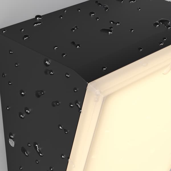 Grafiitinharmaa ulkoseinävalaisin sisäänrakennetulla 10W LEDillä Brick Maytoni