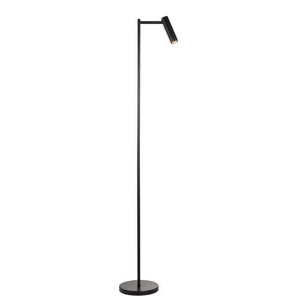 Moderne gulvlampe til læsning mat sort bevægelig LED-spot 4W DEDICATED READER Endon