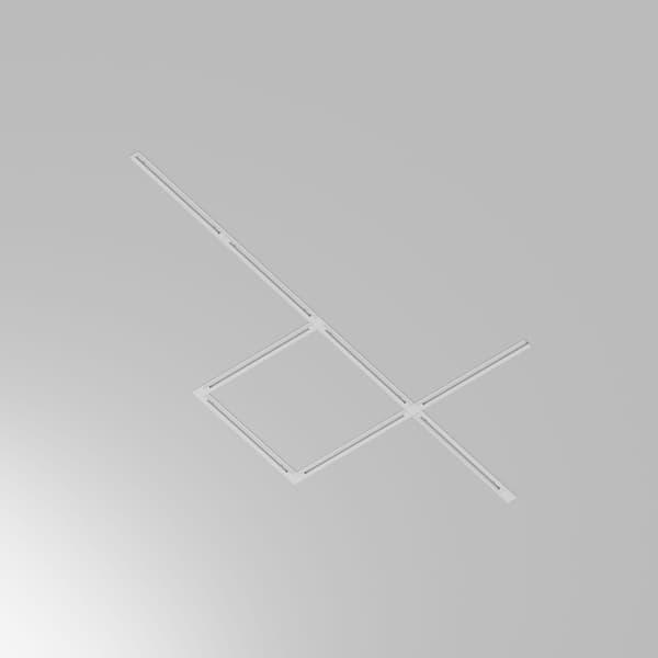 Infälld 1-fas skena 100 cm vit UNITY Maytoni Technical