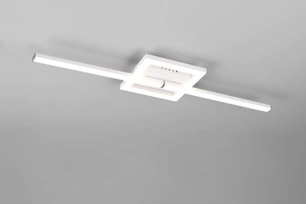 Loftlampe geometrisk lineær hvid VIALE LED 17W RL