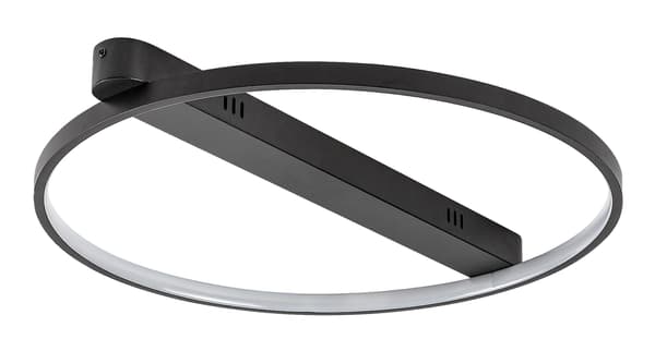 Moderne sort LED ring loftlampe 45W Beliza Rabalux