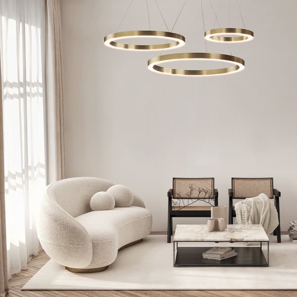 LED pendellampe messingring 60 cm Saturno Maytoni MOD415PL-L45BS4K
