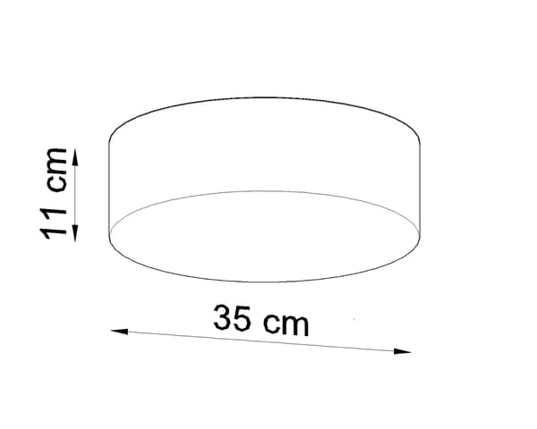 Loftlampe ARENA 35 Sort Sollux Lighting SL.0121