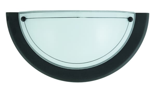 Væglampe/loftlampe til badeværelse E27 sort Ufo 5163 Rabalux