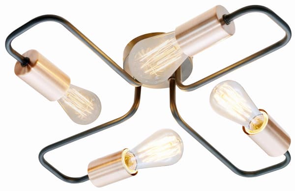 Candellux HERPE 34-66923 sort loftlampe