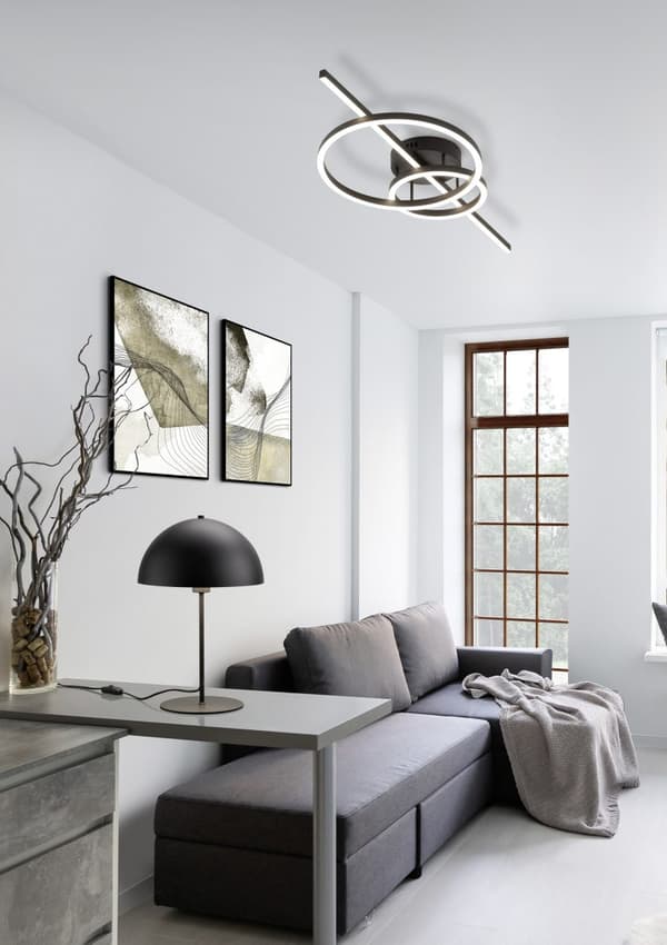 Bordlampe NOLA sort Trio 506290132