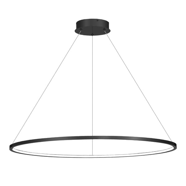 Pendellampe sort ring 100 cm Saturno LED 57W Milagro