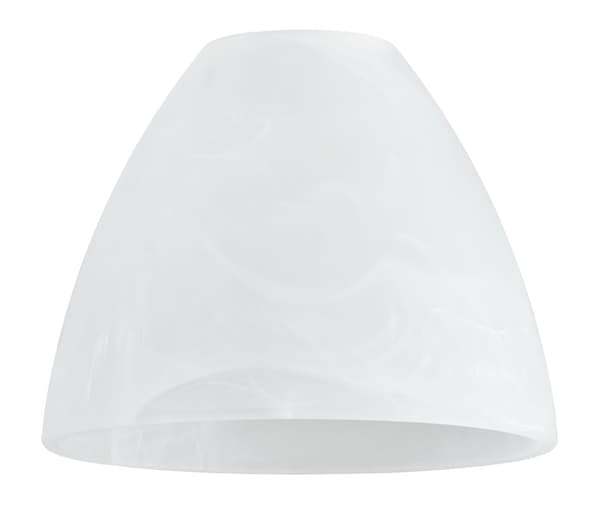 Lampskärm glas vit kopp E27 ALABASTER Alfa