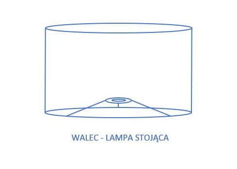 Cylindrisk lampskärm vit 45/25