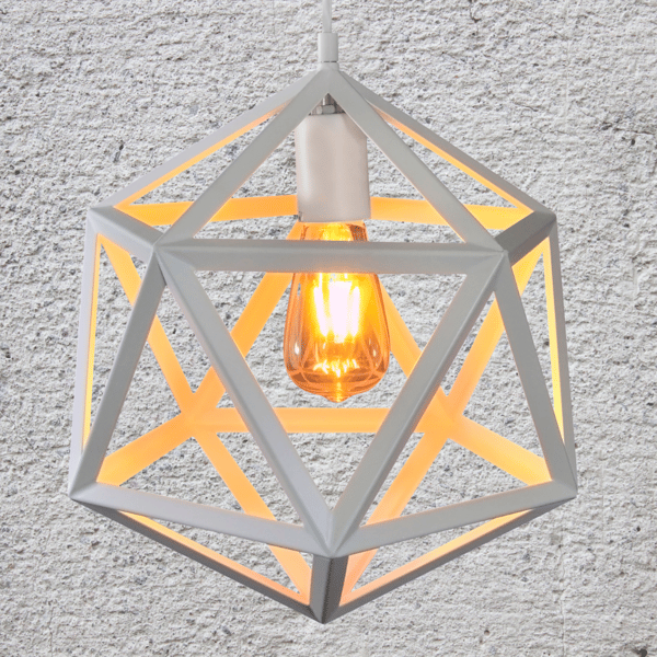 Pendellampe hvid E27 DENMARK 307002 Polux
