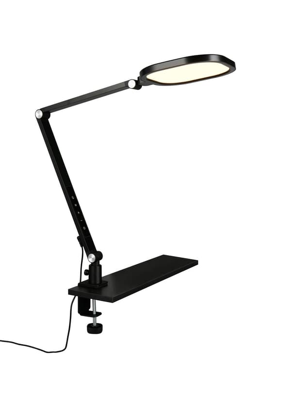 Bordlampe moderne sort justerbar touch timer LED 13.5W SERVO Trio