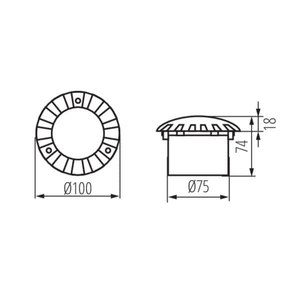Kanlux ROGER 7280 -maavalaisin