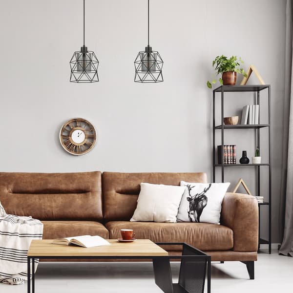 Pendellampe E27 1x40W mat sort 72111 Emrys Rabalux