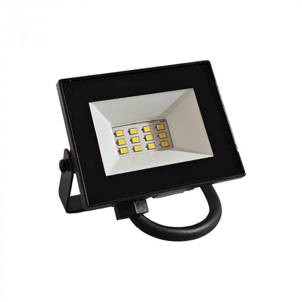 LED-projektør 10W 6500K sort 900lm IP65 Ecolight