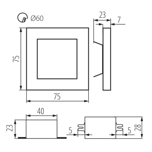 Kanlux APUS LED trappearmatur model AC 26537
