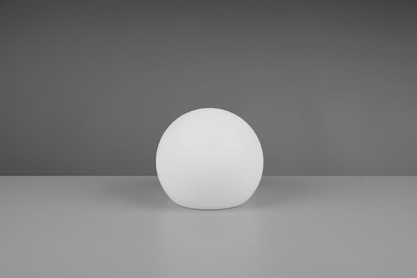 RL MELO solcellekuglelampe til haven, hvid, Ø20 cm