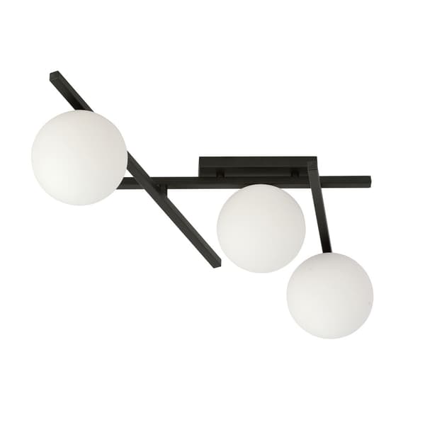 Emibig loftlampe 3xE14 40W SMART 3 SORT/OPAL 1103/3