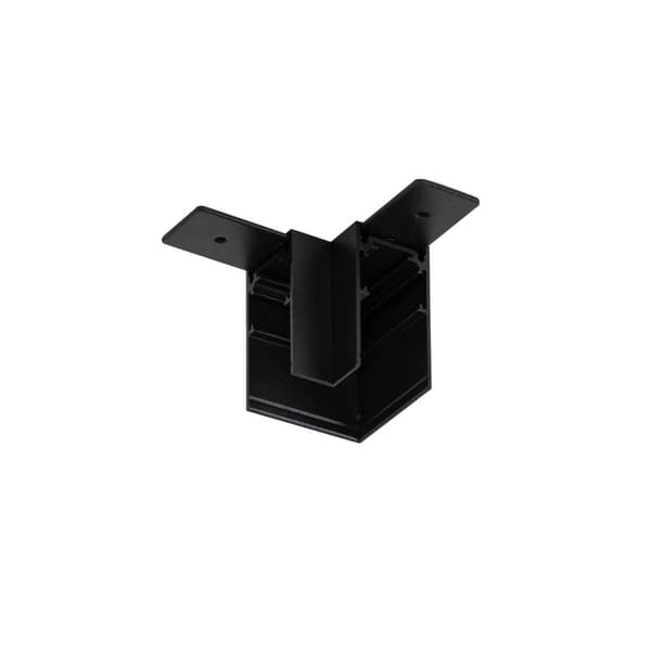 L-forbinder til sorte magnetiske overflademonterede skinner Magnetic Track Italux
