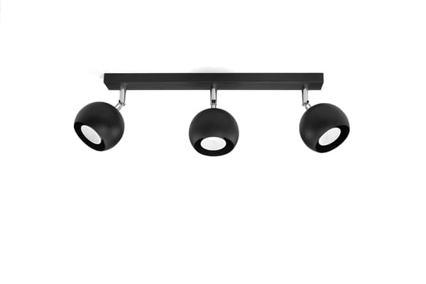 Loftlampe OCULARE 3 Sort Sollux Lighting SL.0445