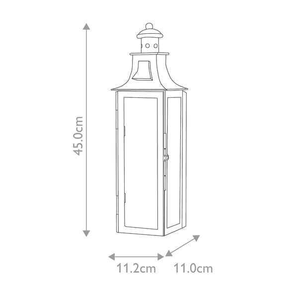 Utomhusvägglampa Gammal brons E14 60W Stow Elstead