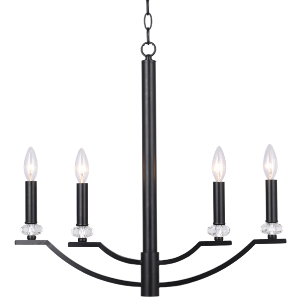 Lysekrone sort E14x4 HIMS 310507 Polux